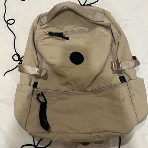 Gently Used - Lululemon Taupe New Crew Backpack 22L Logo